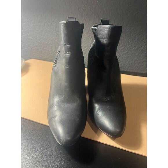 Cole Haan Aylin Ankle Bootie Womens Size 9B Black Leather Pointed Toe Stretch - Picture 5 of 10